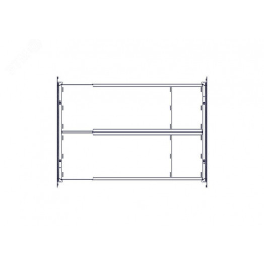 Кабель-канал продольный, 1U, черный