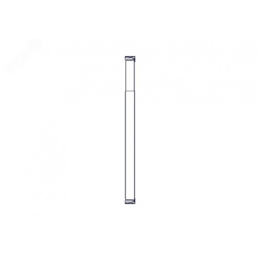 Кабель-канал продольный, 1U, черный