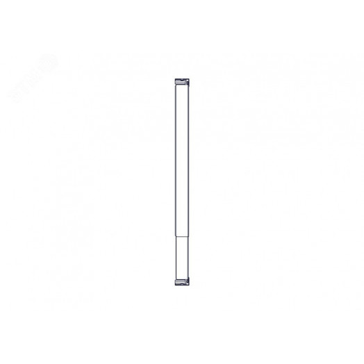 Кабель-канал продольный, 1U, черный