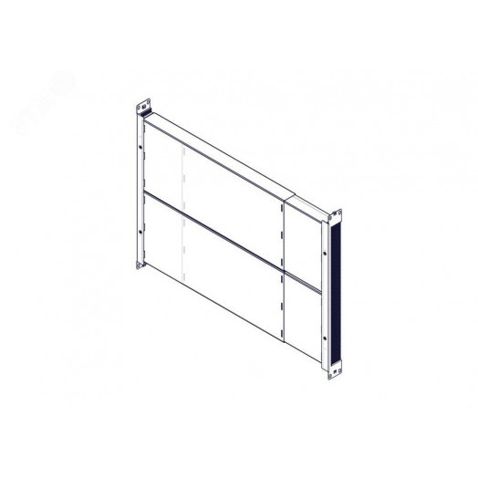Кабель-канал продольный, 1U, черный