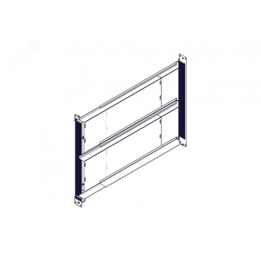 Кабель-канал продольный, 1U, черный