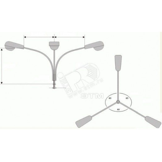 Кронштейн К3К-1,0-1,0-К80-0,048-15-180-ц