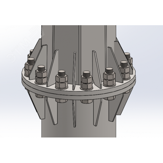 Комплект крепежа для ОСф/ОГСф-1,0 до 10м (укорочен.)