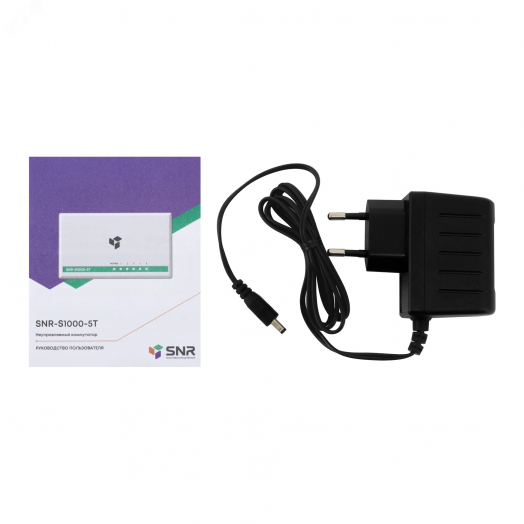 Коммутатор неуправляемый 5 портов RJ45 10/100 Мб/с