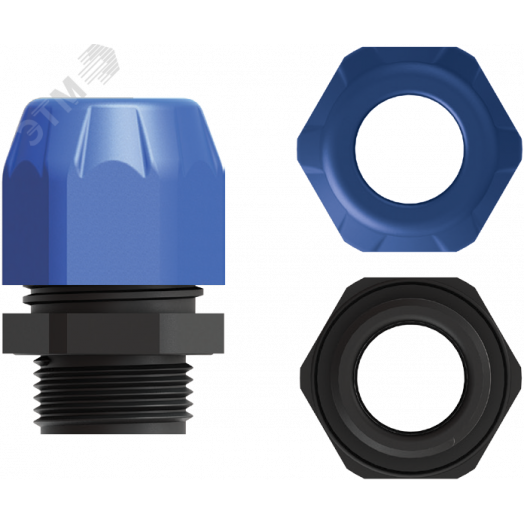 Ввод для небронированного кабеля, пластик Bimed EHIBM-X2S (DS) M20x1.5