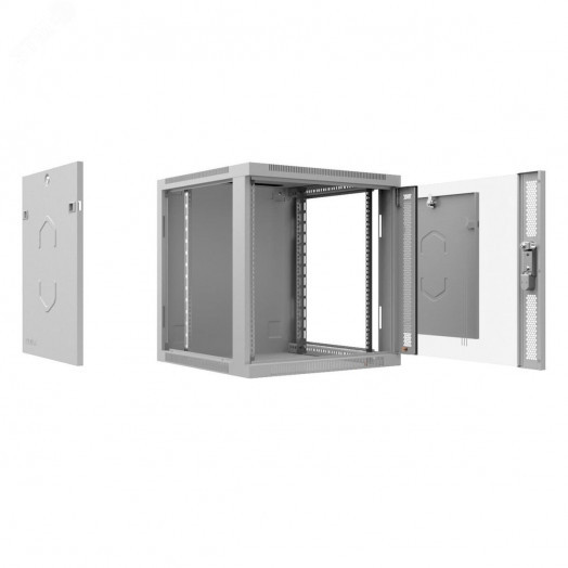 CABEUS SH-05F-18U60-45-R ШКАФ ТЕЛЕКОММУНИКАЦИОННЫЙ НАСТЕННЫЙ РАЗОБРАННЫЙ 19'' 18U 600X450X901MM (ШХГХВ) ДВЕРЬ СТЕКЛО, ЦВЕТ СЕРЫЙ (RAL 7035)