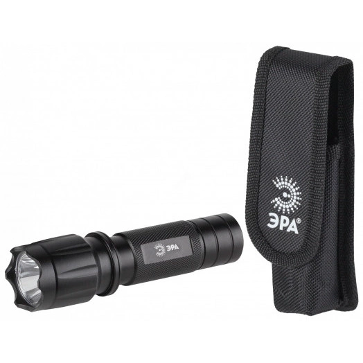 Фонарик карманный на батарейках 3xAAA, ударопрочный, металлический алюминиевый корпус, чехол  HT1W ЭРА