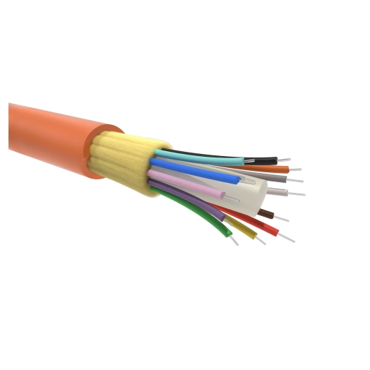 Кабель волоконно-оптический 50/125 (OM2) многомодовый 16 волокон плотное буферное покрытие для внутренней прокладки (уп.2000м) оранж. DKC RNDTIN5016LSOR