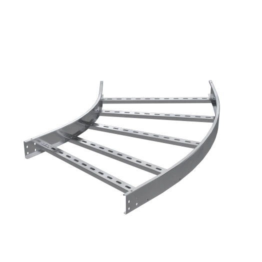 Угол для лотка горизонтальный 45град. 80х150 R600 1.5мм нерж. сталь AISI 304 DKC ILCM6815C