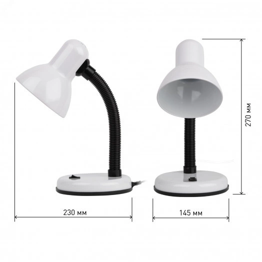 N-120-E27-40W-W Светильники настольные ЭРА наст.светильник N-120-E27-40W-W белый