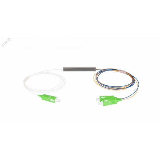 Сплиттер планарный 1x2, одномодовый, G.657.A1, SC/APC, миникорпус, 0.9 мм