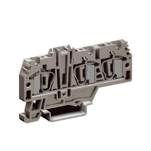 Зажим проходной HMM.4/1+2GR 4кв.мм 1 ввод/2 вывода DKC ZHM210GR-RET