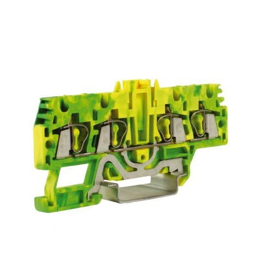 Зажим для заземления HTE.2/2+2 2 ввода/2 вывода 2.5кв.мм желт./зел. DKC ZHT520-RET