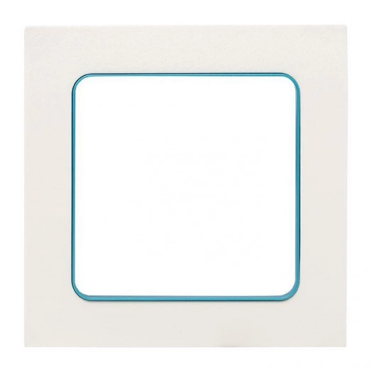 Рамка 1-м Стокгольм бел. с линией цвета син. PROxima EKF EXM-G-304-30