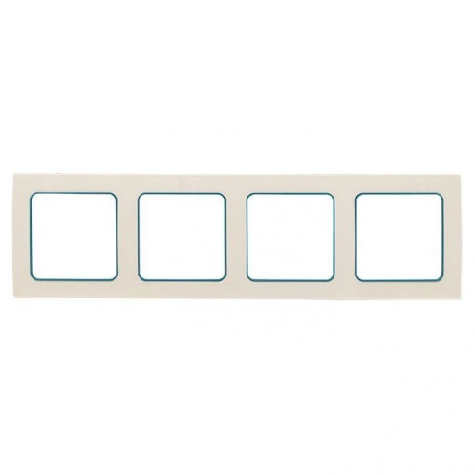 Рамка 4-м Стокгольм бел. с линией цвета синий PROxima EKF EAM-G-305-30