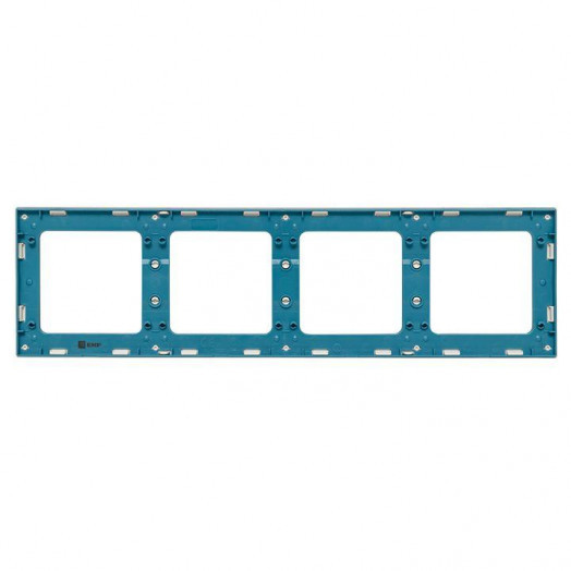 Рамка 4-м Стокгольм бел. с линией цвета синий PROxima EKF EAM-G-305-30