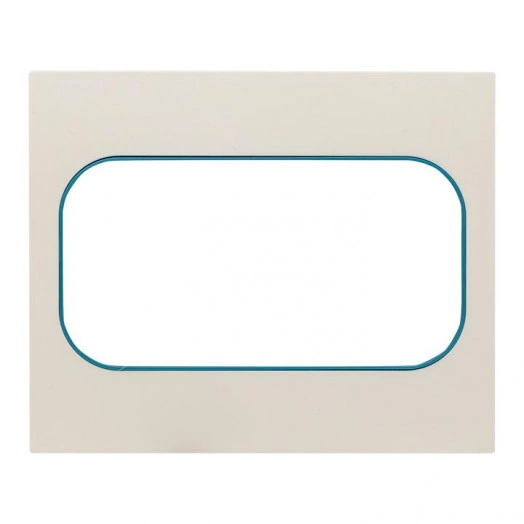 Рамка для розетки 2-м Стокгольм бел. с линией цвета син. PROxima EKF EYM-G-302-30
