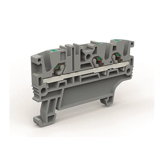 Клемма проходная 3 точки подключения на 2.5кв.мм син. DKC ZEFC210BL