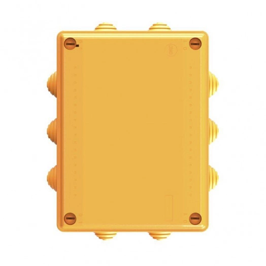 Коробка ответвительная FS 150х110х70мм 4р 450В 32А 10кв.мм нерж. контакт с каб. вводами и клеммн. IP55 пластик. DKC FSK21410