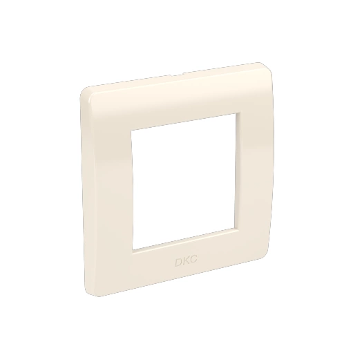 Рамка 1-м 2мод. Brava сл. кость RAL9001 DKC 75010O