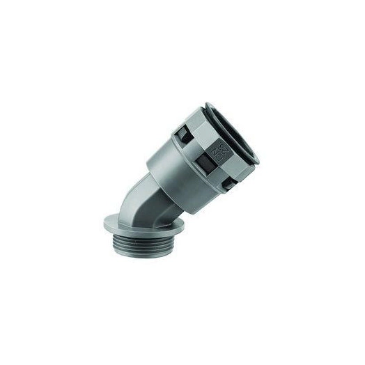 Переходник 45град. труба-коробка DN 29мм М32х1.5 полиамид черн. IP66 DKC PAL29M32N