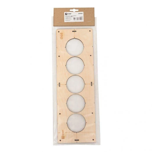 Шаблон для подрозетников c 5 отв. d68мм Expert EKF sh-d68-5