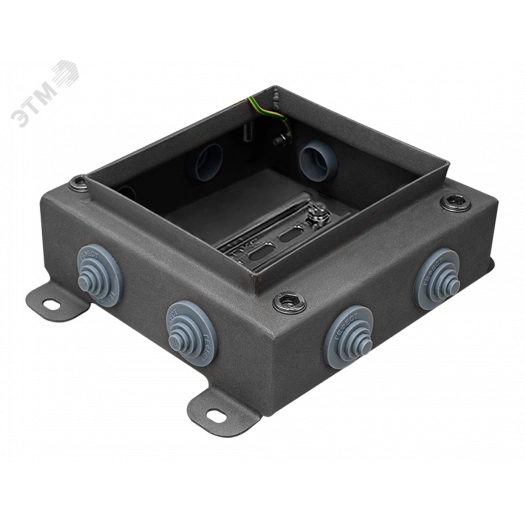 Коробка монтажная КМ IP55-1515, корпус из нержавеющей стали, количество вводов 8