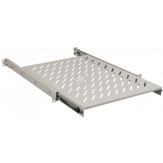 Полка 19дюйм выдвижная  глубиной 800 мм серая