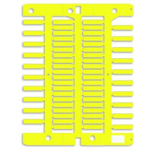 Маркировка для провода жесткая для трубочек 4х18мм желт. (уп.1500шт) DKC NUT18Y