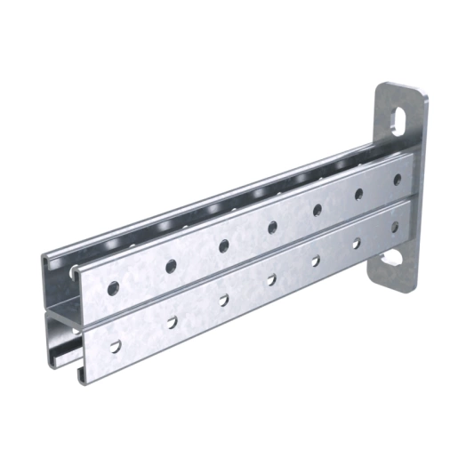 Консоль двойная 41х41 LAS осн.400 сталь гор. оцинк. DKC BBD4140HDZ