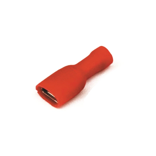 Наконечник изол. "розетка" 0.25-1.5кв.мм А=2.8х0.8мм кр. (уп.100шт) DKC 2A00TP