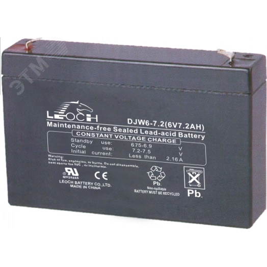 Аккумулятор DJW 6В 7,2Ач