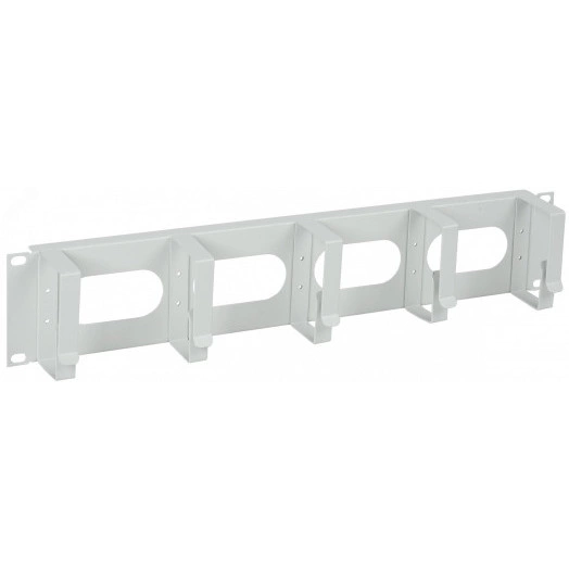 Органайзер кабельный19дюйм 2U 5 колец серый