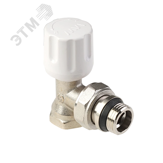 Вентиль ручной регулировки угловой 1/2' с самоуплотняющимся кольцом