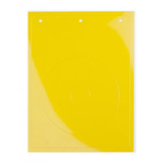 Табличка полужесткая для маркировки кнопок аварийного останова ПВХ желт. (уп.10шт) DKC TAEM090Y