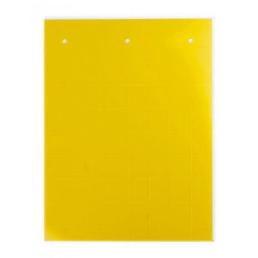 Табличка полужесткая установка в держатель для маркировки мод. оборудования ПВХ-0.5 желт. (уп.180шт) DKC TAS3515Y