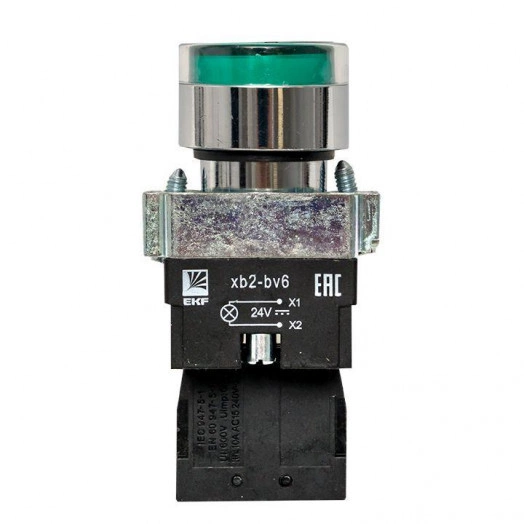 Кнопка BA31 с подстветкой 24В зел. NO PROxima EKF xb2-bw31-24