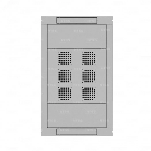 Шкаф напольный телекоммуникационный NTSS RS 42U 600х1000мм, 4 профиля 19, двери перфорированная и сплошная металл, регулируемые опоры, боковые стенки съемные, разобранный, серый RAL 7035