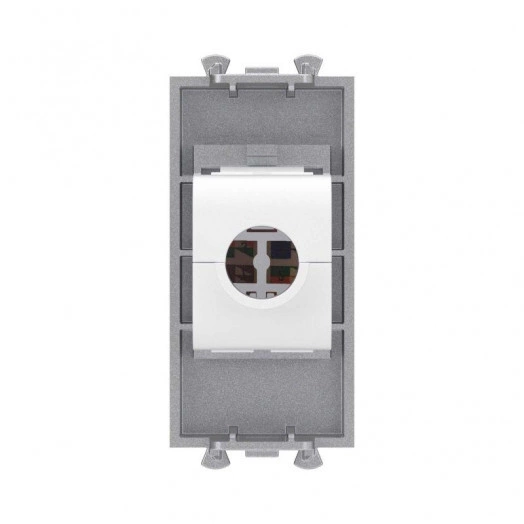 Розетка компьютерная 1мод. Avanti "Закаленная сталь" RJ45 кат.5E без шторок модульная механизм DKC 4404661