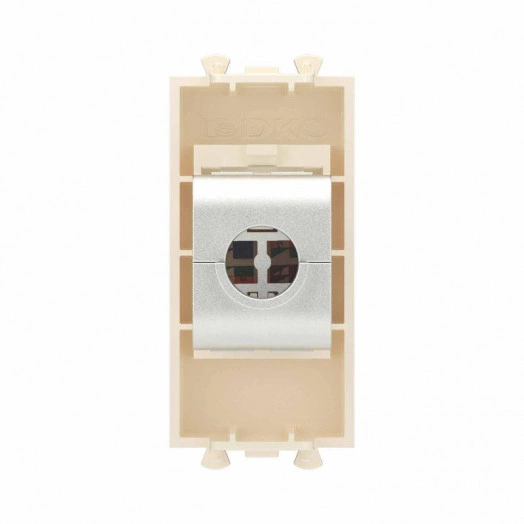Розетка компьютерная 1мод. Avanti "Ванильная дымка" RJ45 кат.6A без шторок экранир. модульная механизм DKC 4405771