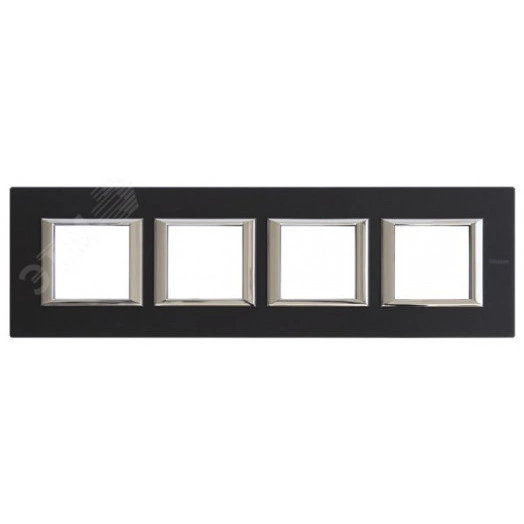 Axolute Рамка 2х4 поста 71мм горизонтальная антрацит