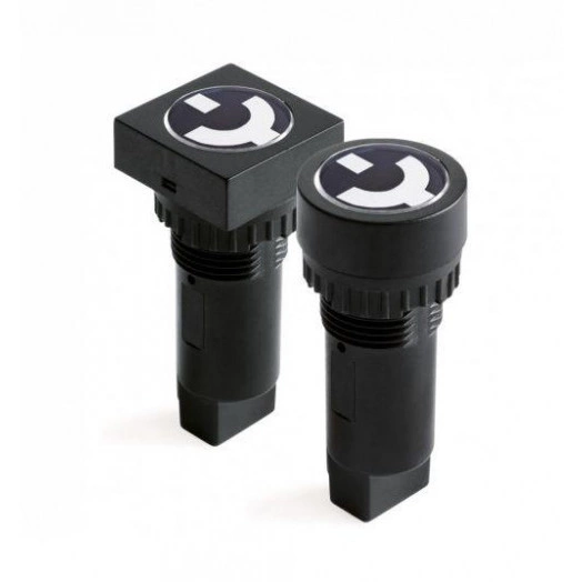 Индикатор положения выключателя штекерное подкл. уст. размер 22/30 квад. желт. 230В DKC AP4F23DY230