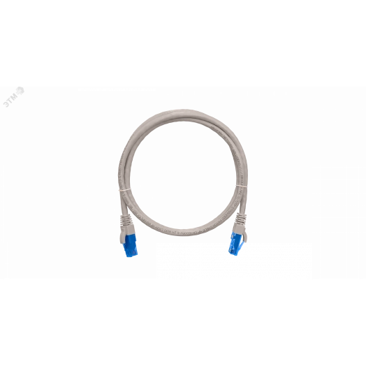 Шнур U/UTP 4 пары Кат.6 2хRJ45/8P8C T568B 7х0205мм LSZH серый 10м