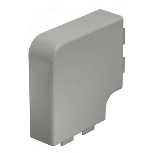 Крышка плоского угла кабельного канала WDK 40x110 мм (ПВХ, серый)