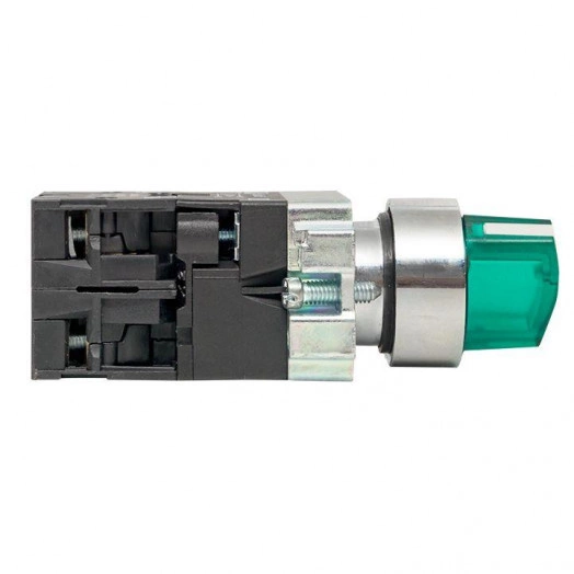 Переключатель BD21 2P с зел. подстветкой 230В NO PROxima EKF xb2-bk21-g-230