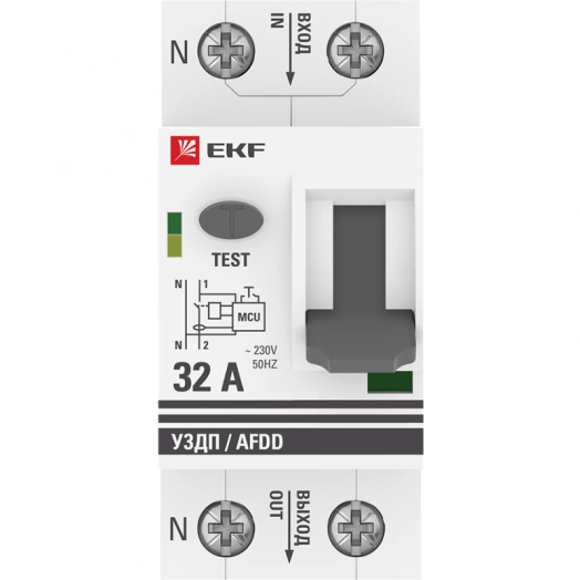 Устройство защиты от дугового пробоя (УЗДП) 2P 32А PROxima EKF afdd-2-32-pro