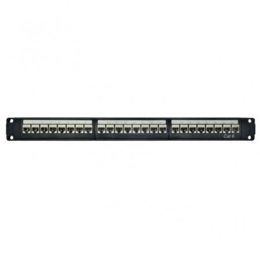 Патч-панель модульная 19дюйм 1U CAT6 24 порта RJ45 экранир. DKC RN6PPF24