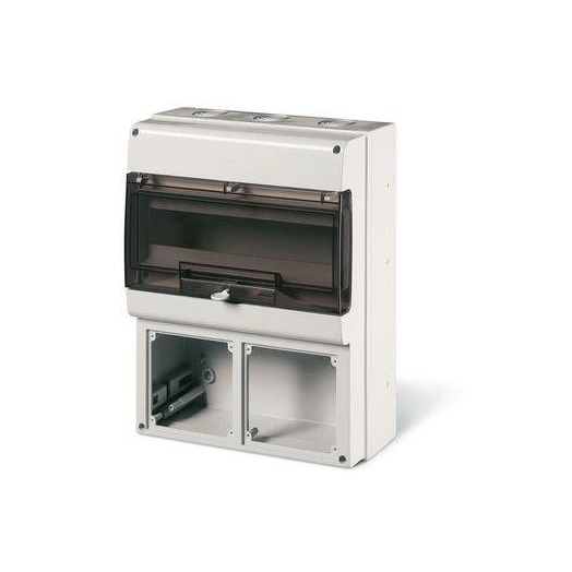 Корпус на 16 модулей и 2 поста с основанием 136х125мм DKC DIS6724216