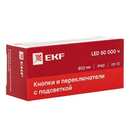 Переключатель BD33 3P с син. подстветкой 24В NO PROxima EKF xb2-bk33-b-24