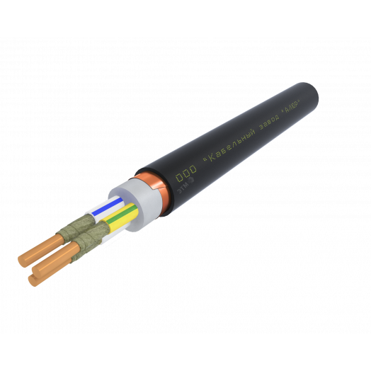 Кабель силовой ВВГЭнг(А)-FRLS 3х10.0 ок(N.PE)-0.66 Ч. бар